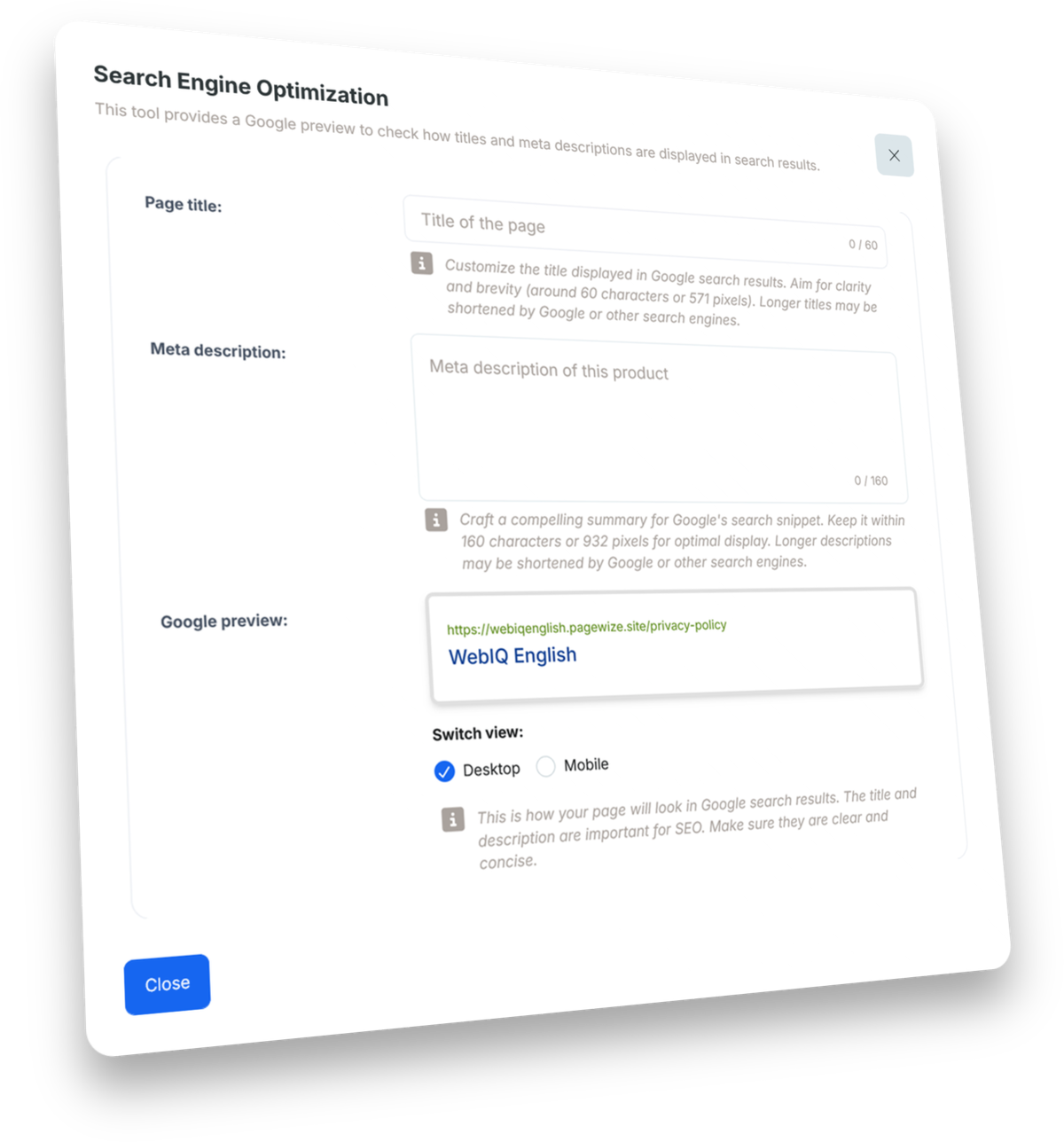 Get found on Google from day one