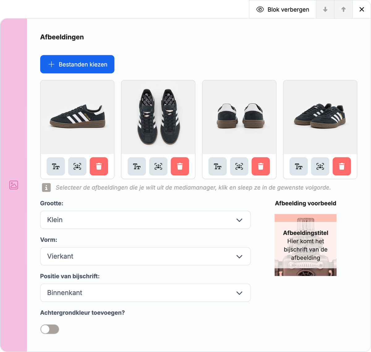 Get more out of your photos with theme specific options