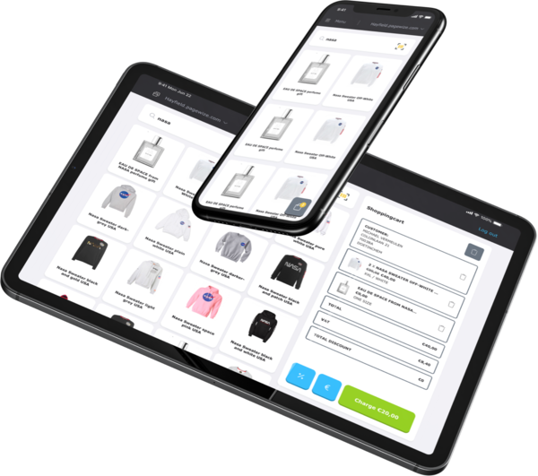 Made for Tablet and Mobile, the ideal cash register for in your pocket