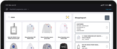 Sell your products online and a Point of Sale in the store